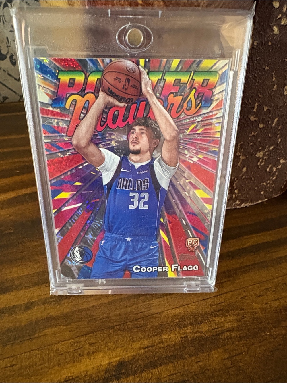 Topps Cooper Flagg Card - Blue Jersey with Multicolor Holographic Rays